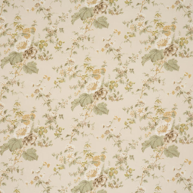 Schumacher Midsummer Hollyhock Citron Fabric