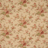 Schumacher Midsummer Hollyhock Beige Fabric