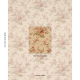 Schumacher Midsummer Hollyhock Beige Fabric