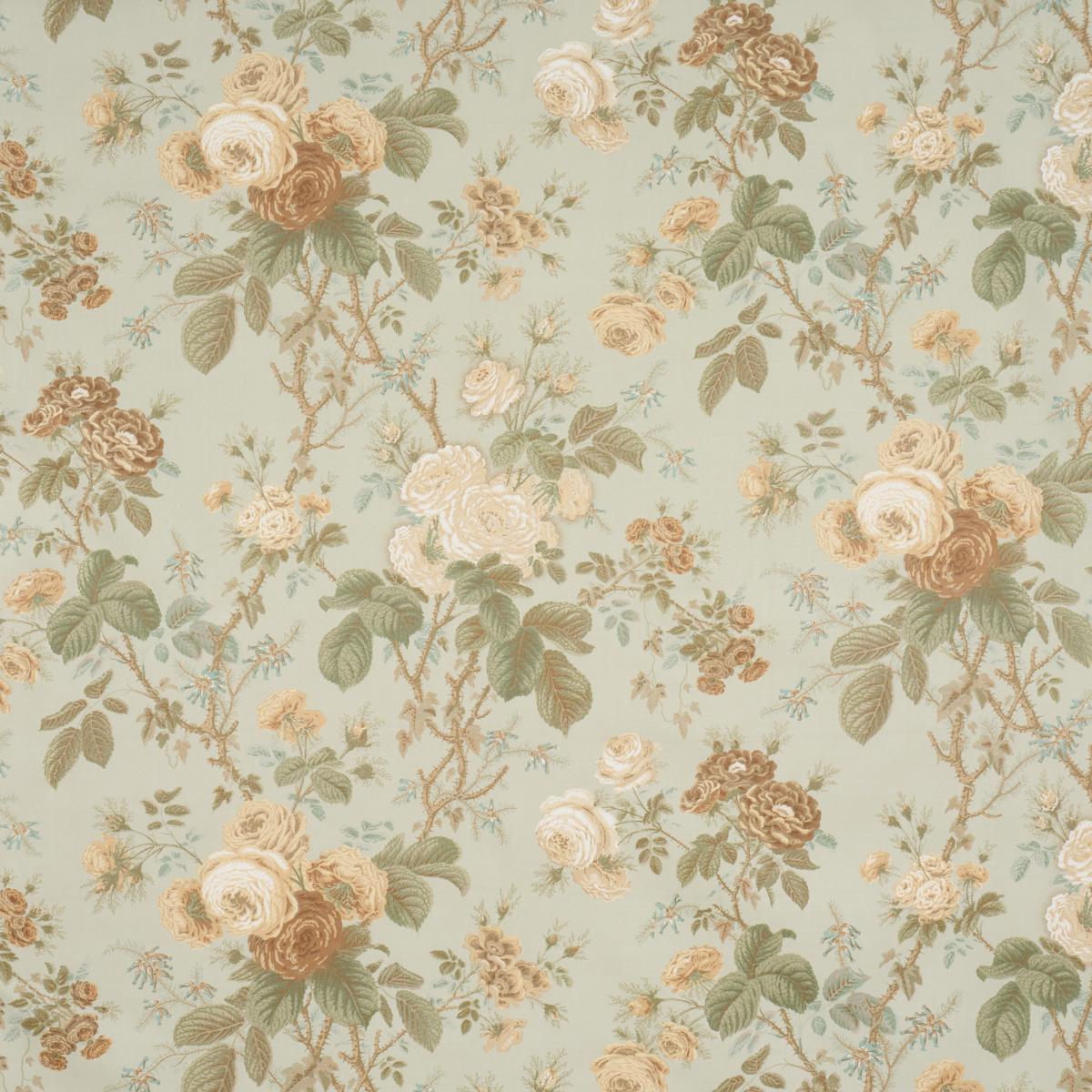 Schumacher She Walks In Beauty Chintz Celadon Fabric