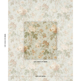 Schumacher She Walks In Beauty Chintz Celadon Fabric
