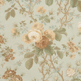 Schumacher She Walks In Beauty Chintz Celadon Fabric