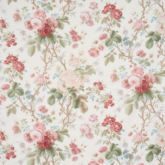 Schumacher She Walks In Beauty Chintz Rose Fabric