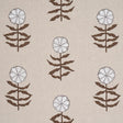 Schumacher Pretty Petals Screen Print Birch Fabric