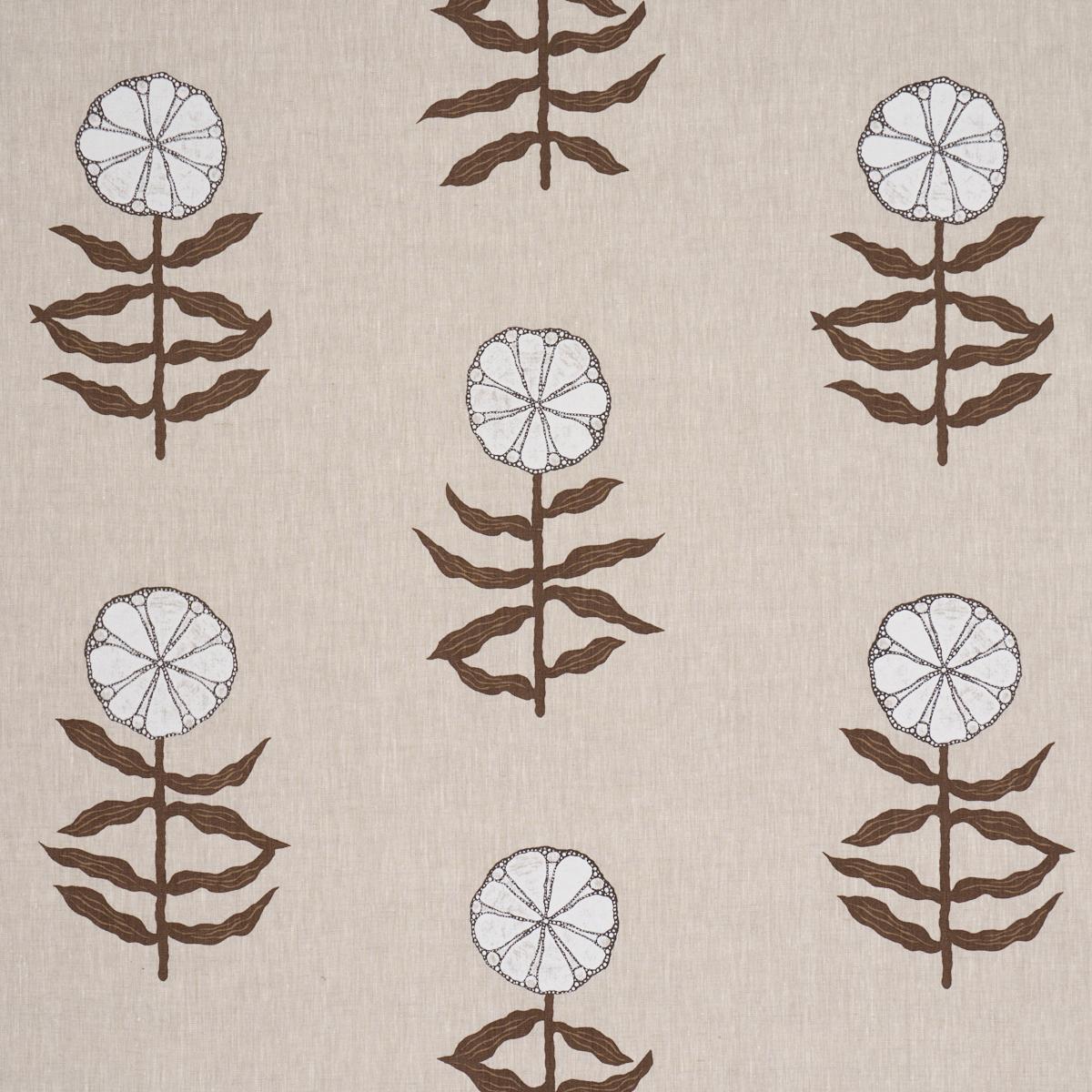 Schumacher Pretty Petals Screen Print Birch Fabric