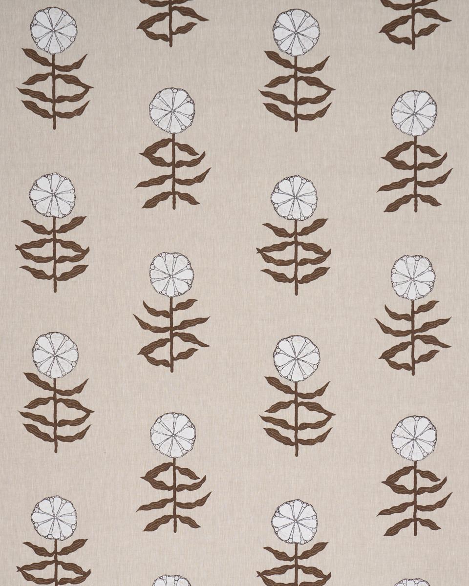 Schumacher Pretty Petals Screen Print Birch Fabric