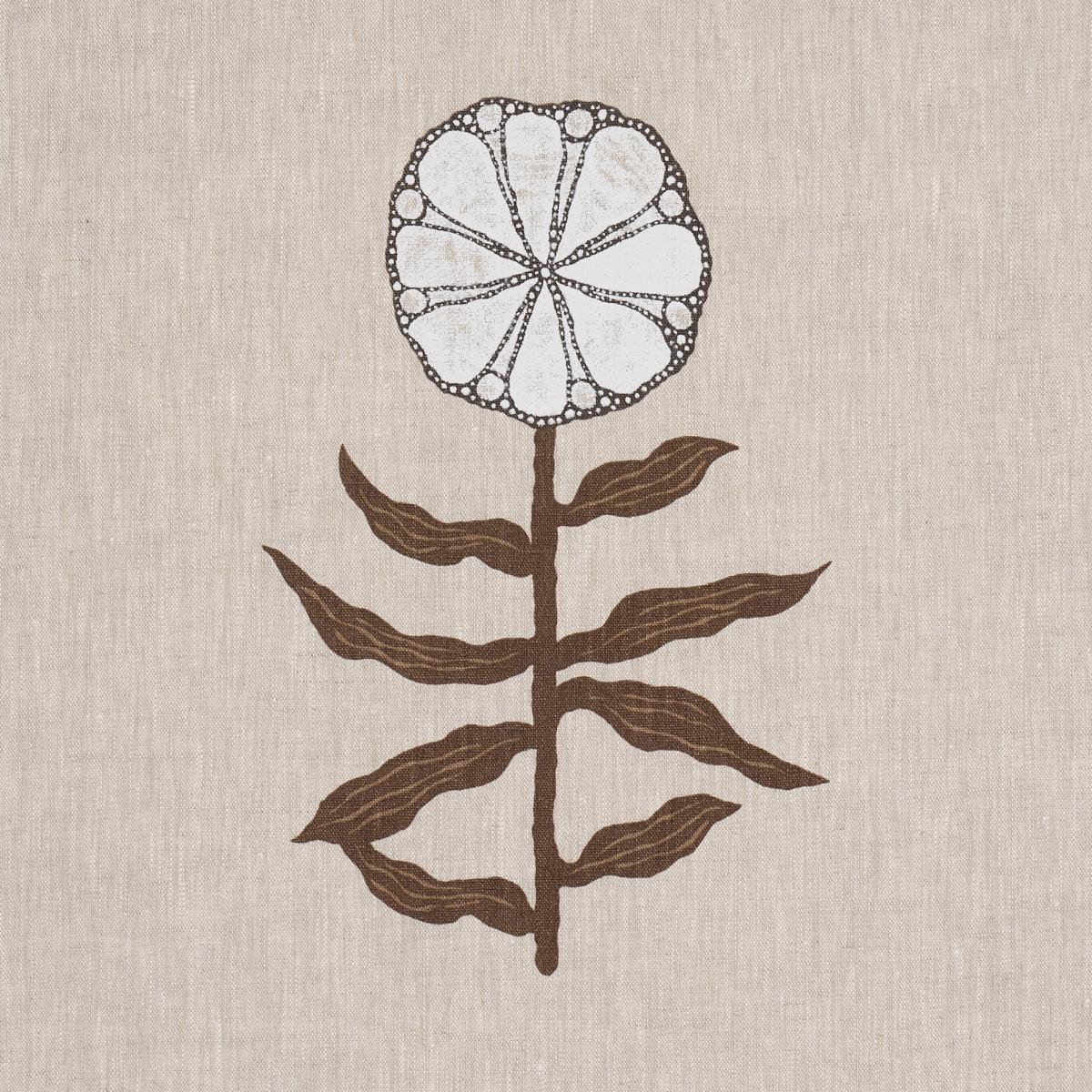 Schumacher Pretty Petals Screen Print Birch Fabric