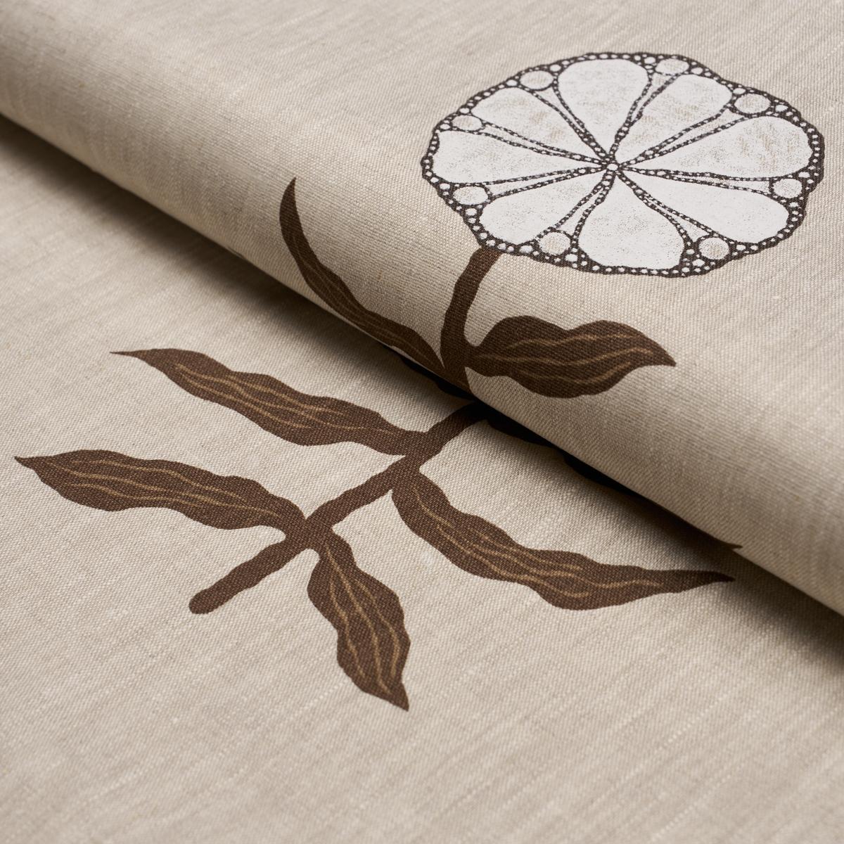 Schumacher Pretty Petals Screen Print Birch Fabric