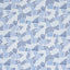 Schumacher Hatchmark Hand Print Blues Fabric