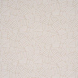 Schumacher Hatchmark Hand Print Natural Fabric