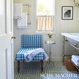 Schumacher Hatchmark Hand Print Natural Fabric