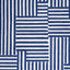 Schumacher Parson'S Stripe Hand Print Navy Fabric