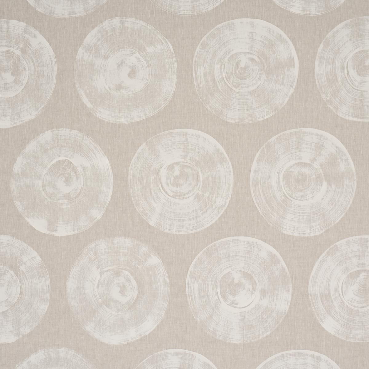 Schumacher Painted Circles Neutral Fabric