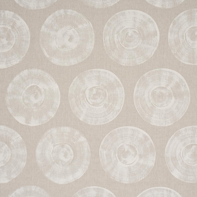 Schumacher Painted Circles Neutral Fabric