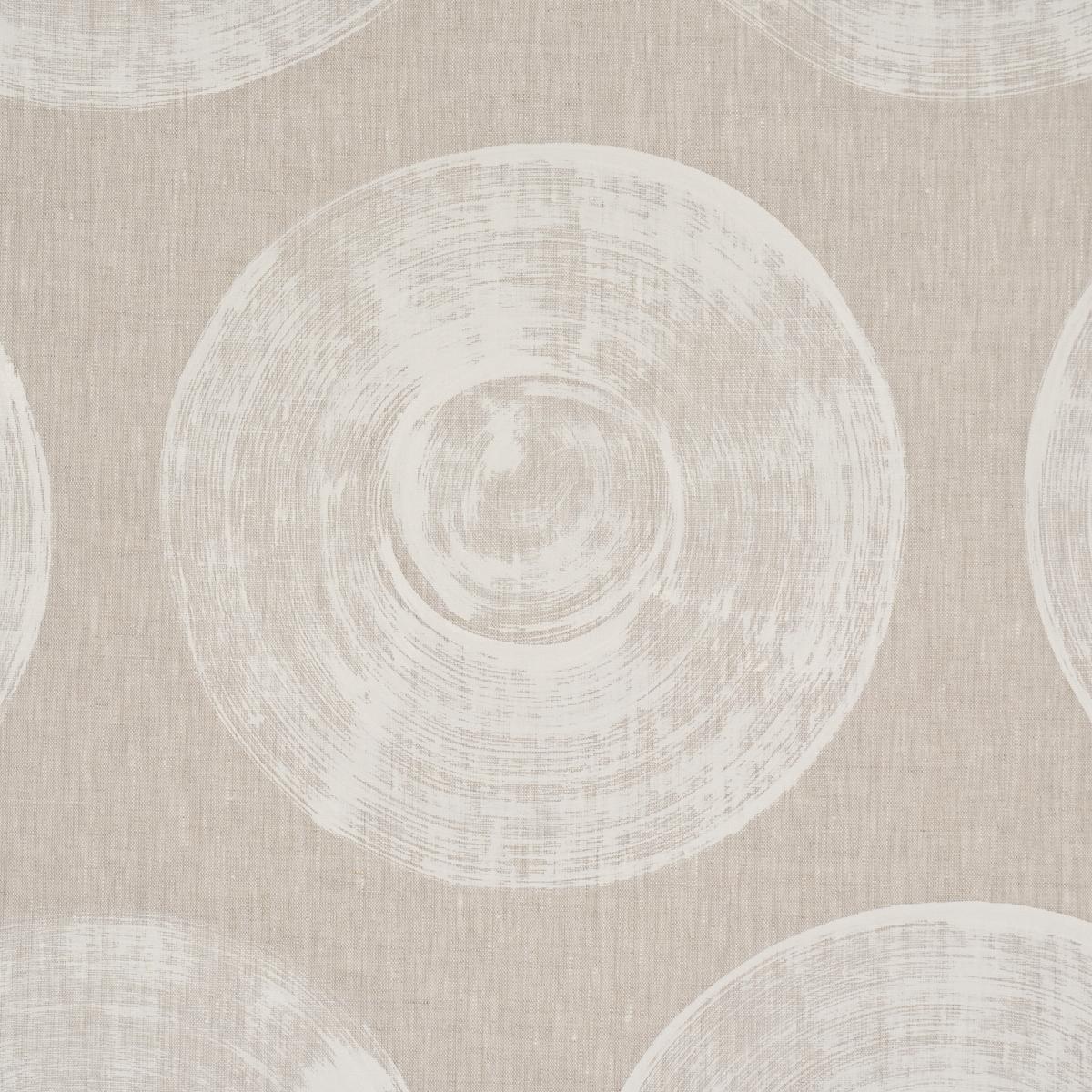 Schumacher Painted Circles Neutral Fabric