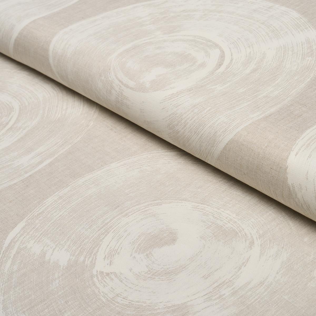 Schumacher Painted Circles Neutral Fabric