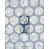 Schumacher Painted Circles Indigo Fabric