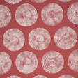 Schumacher Painted Circles Red Fabric