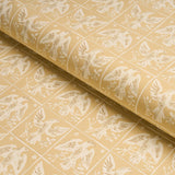 Schumacher Barton'S Eagle Hand Print Yellow Fabric