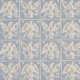 Schumacher Barton'S Eagle Hand Print Blue Fabric