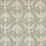 Schumacher Barton'S Eagle Hand Print Green Fabric
