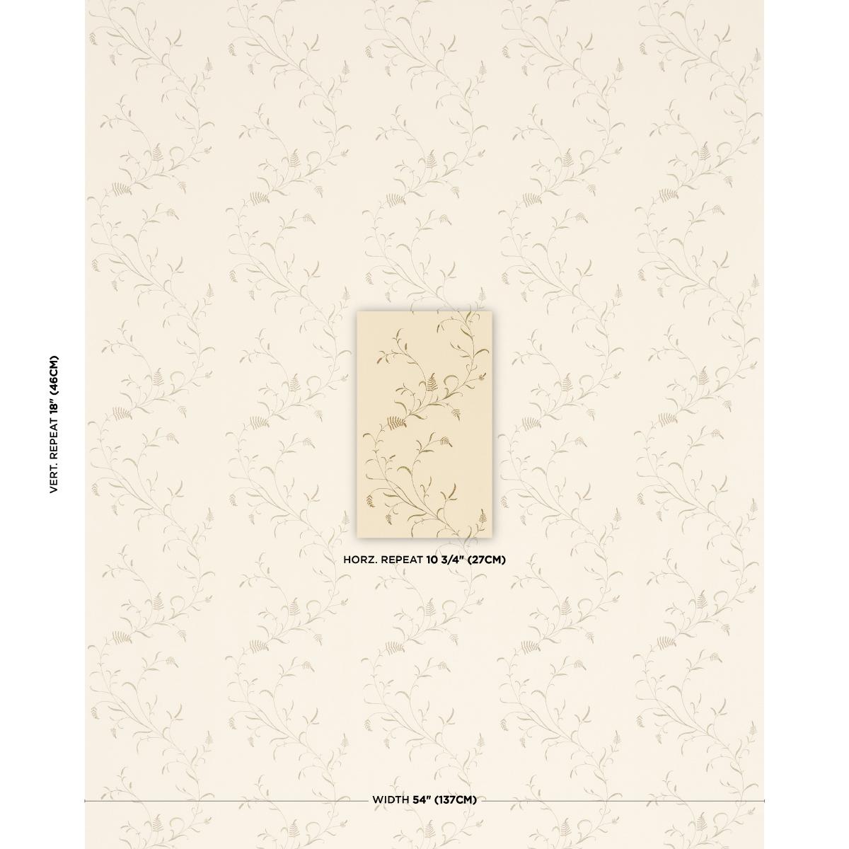 Schumacher Winding Wheat Yellow Fabric