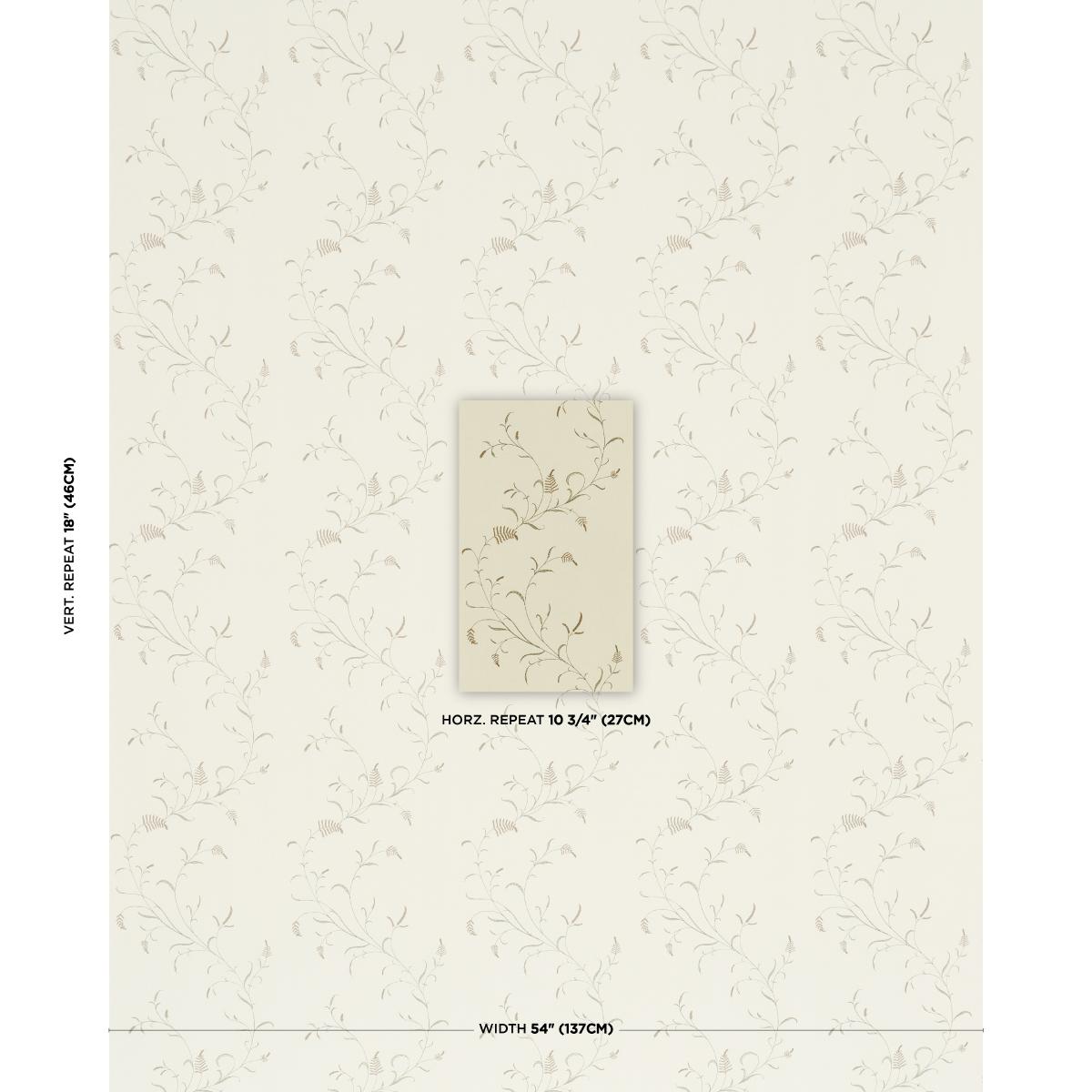 Schumacher Winding Wheat Green Fabric