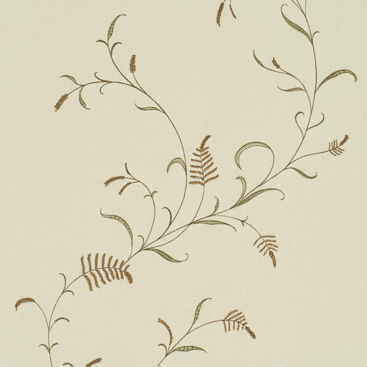 Schumacher Winding Wheat Green Fabric
