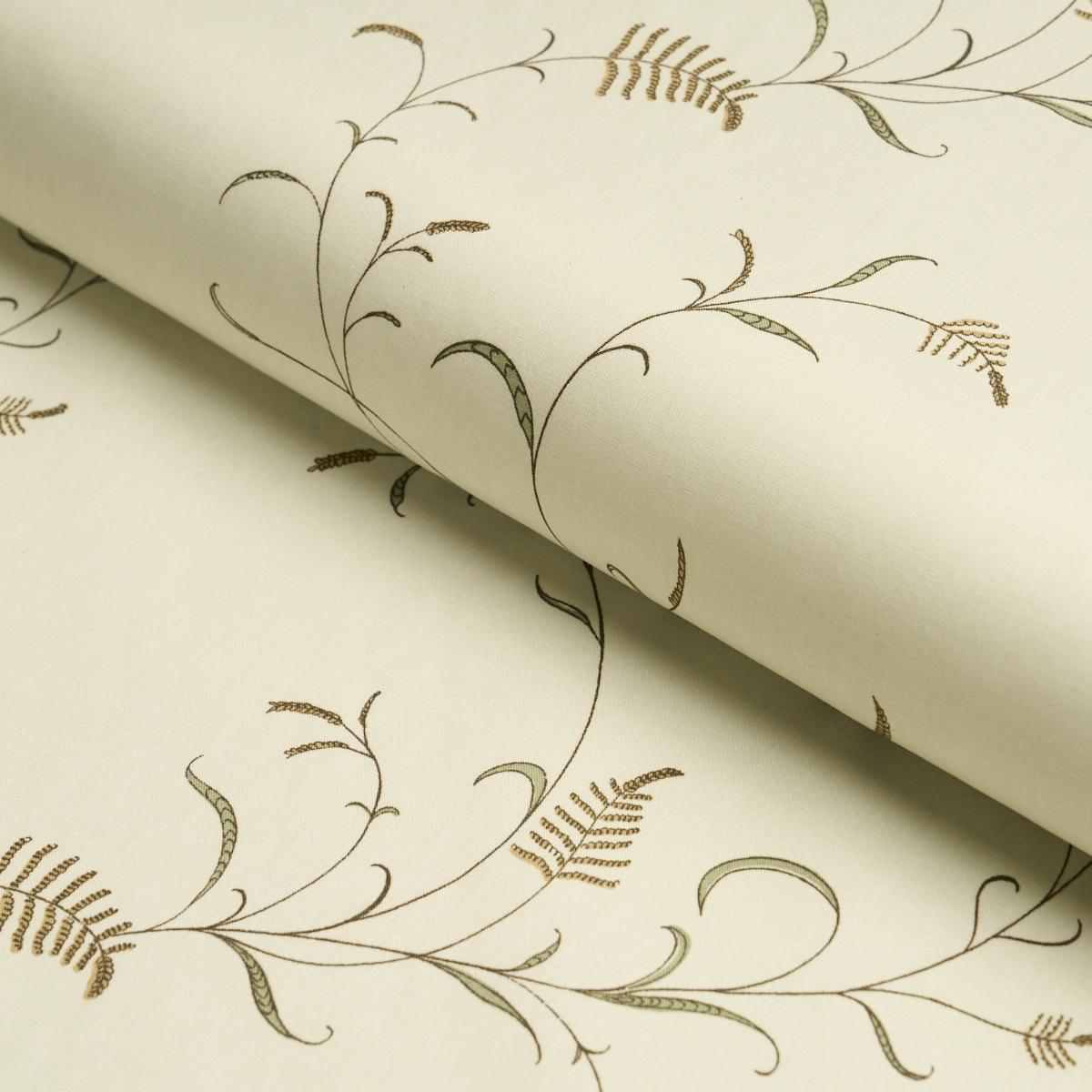 Schumacher Winding Wheat Green Fabric