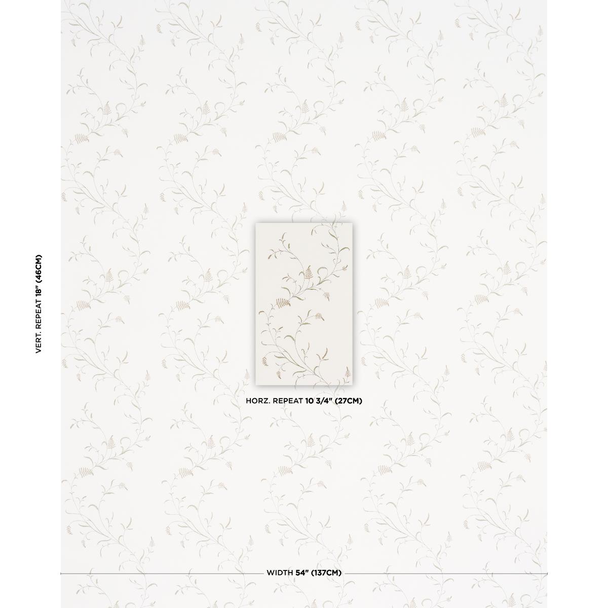 Schumacher Winding Wheat Neutral Fabric