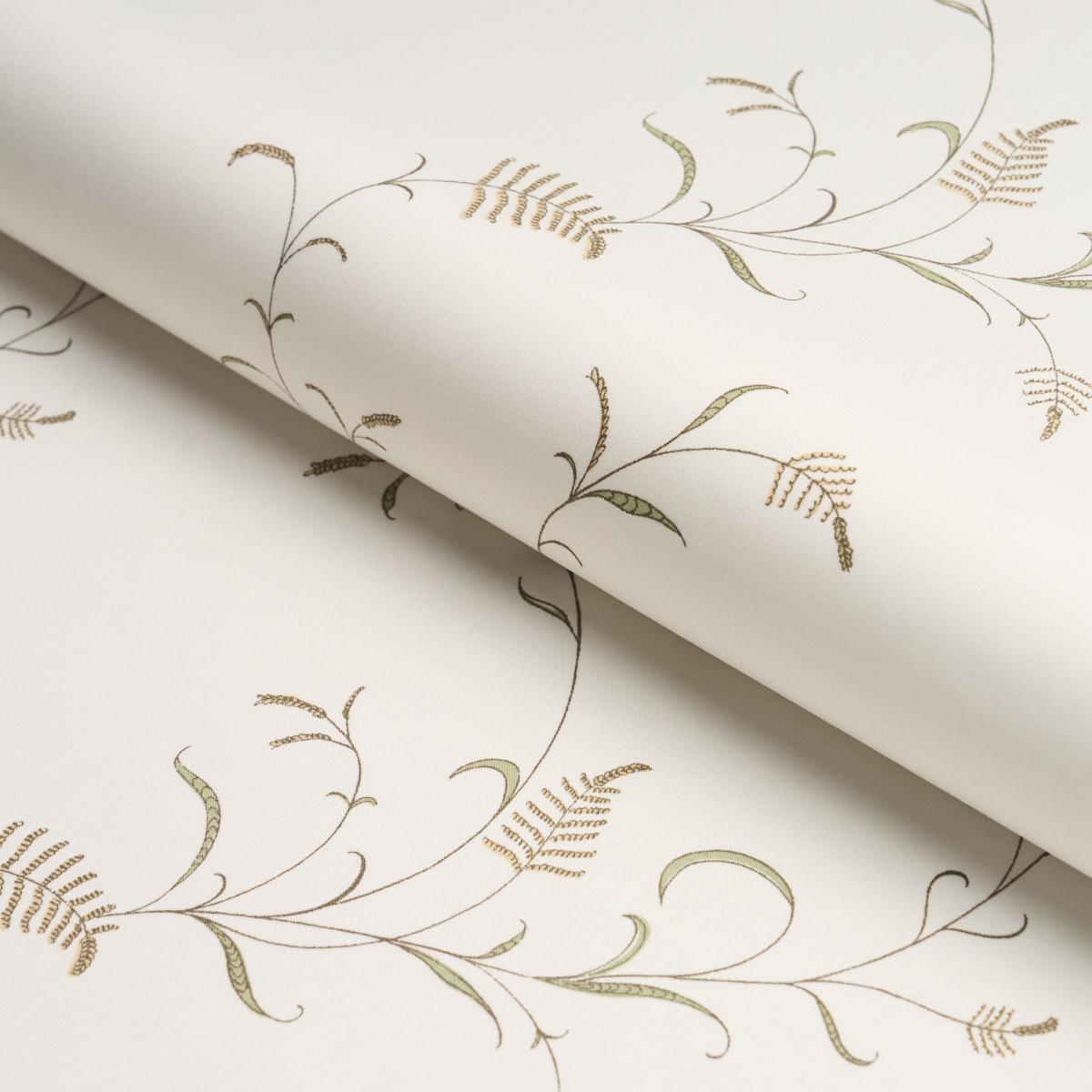 Schumacher Winding Wheat Neutral Fabric