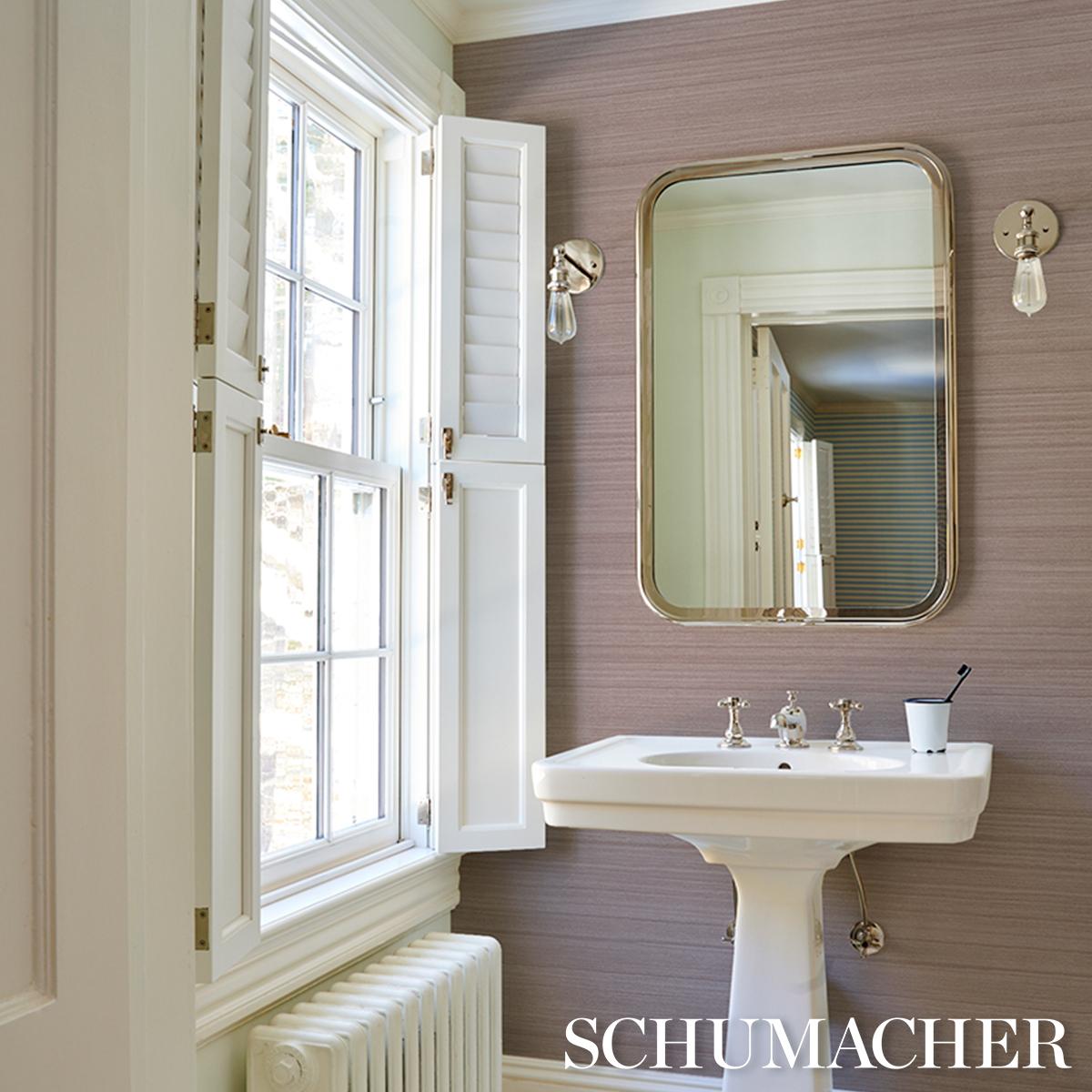 Schumacher Shaded Silk Wisteria Wallpaper