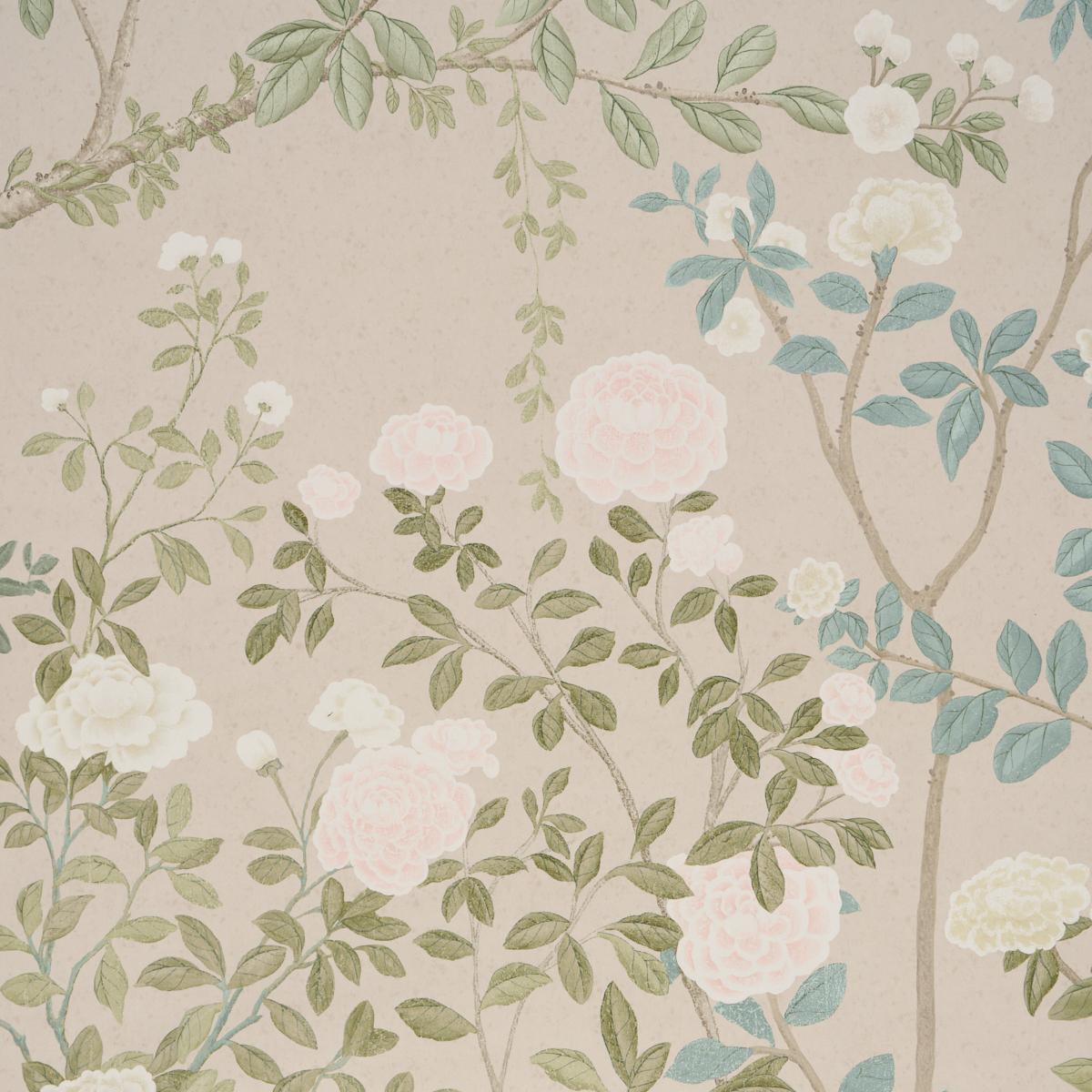Schumacher Madame De Pompadour Panel Set Natural Wallpaper