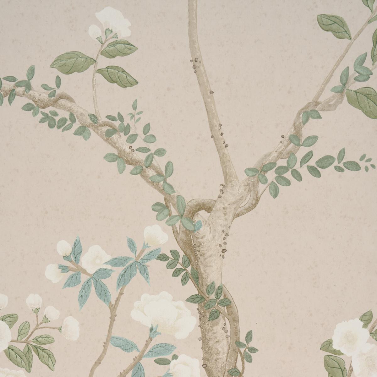 Schumacher Madame De Pompadour Panel Set Natural Wallpaper