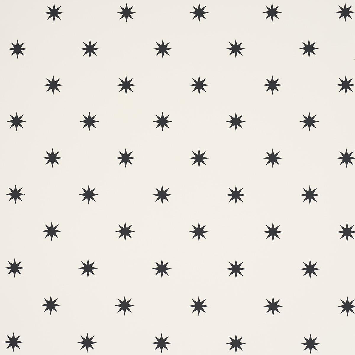 Schumacher Stargaze Black & Cream Wallpaper