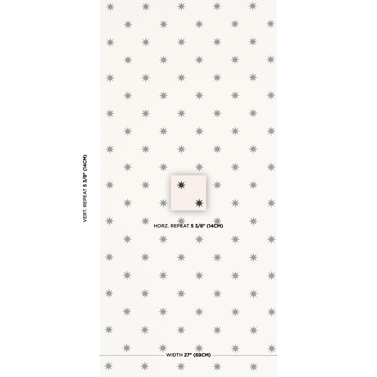 Schumacher Stargaze Black & Cream Wallpaper