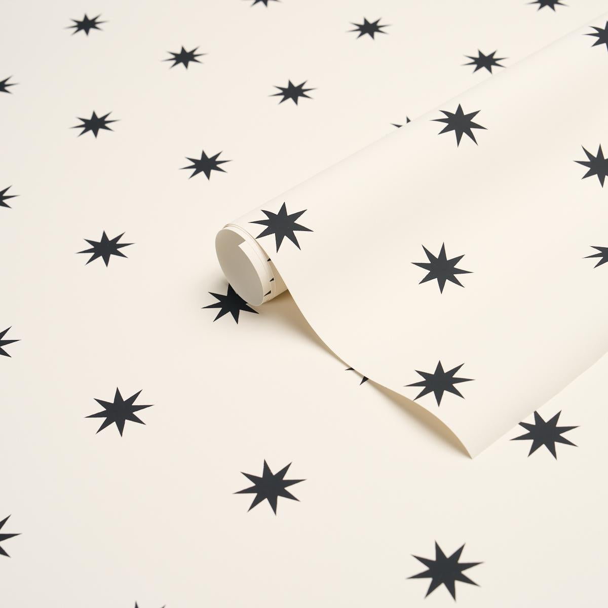 Schumacher Stargaze Black & Cream Wallpaper