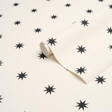 Schumacher Stargaze Black & Cream Wallpaper