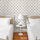 Schumacher Stargaze Black & Cream Wallpaper
