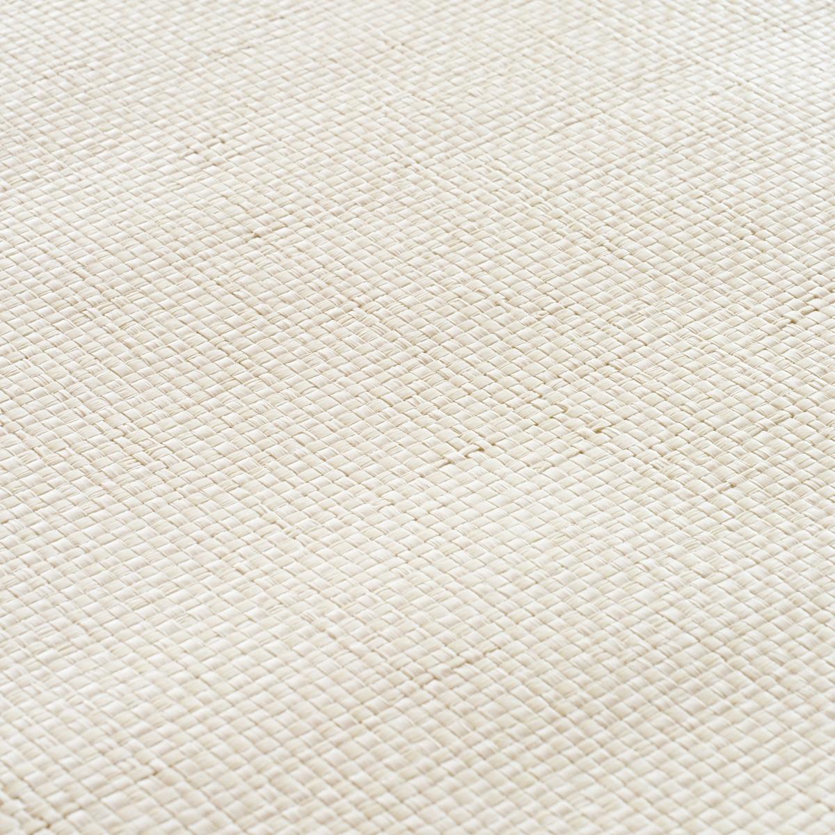 Schumacher Tonal Paperweave White Wallpaper