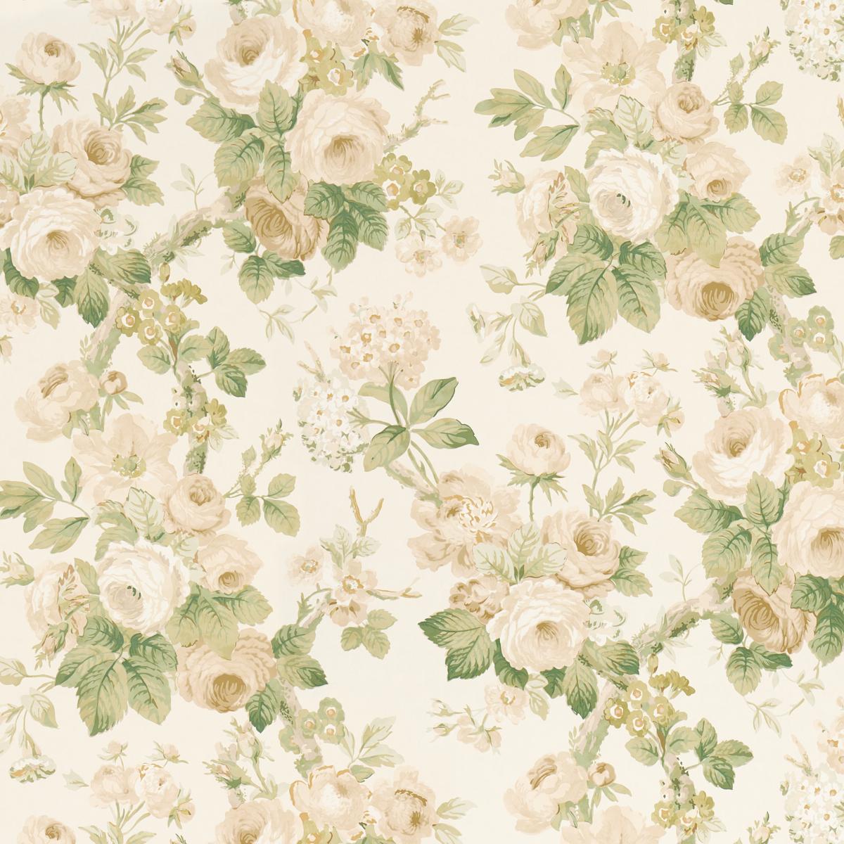 Schumacher Nancy Floral Ivory Wallpaper