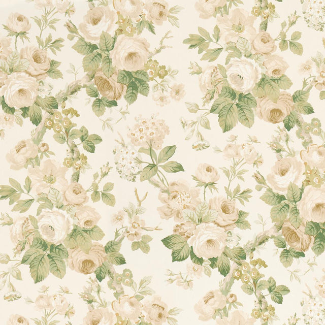 Schumacher Nancy Floral Ivory Wallpaper