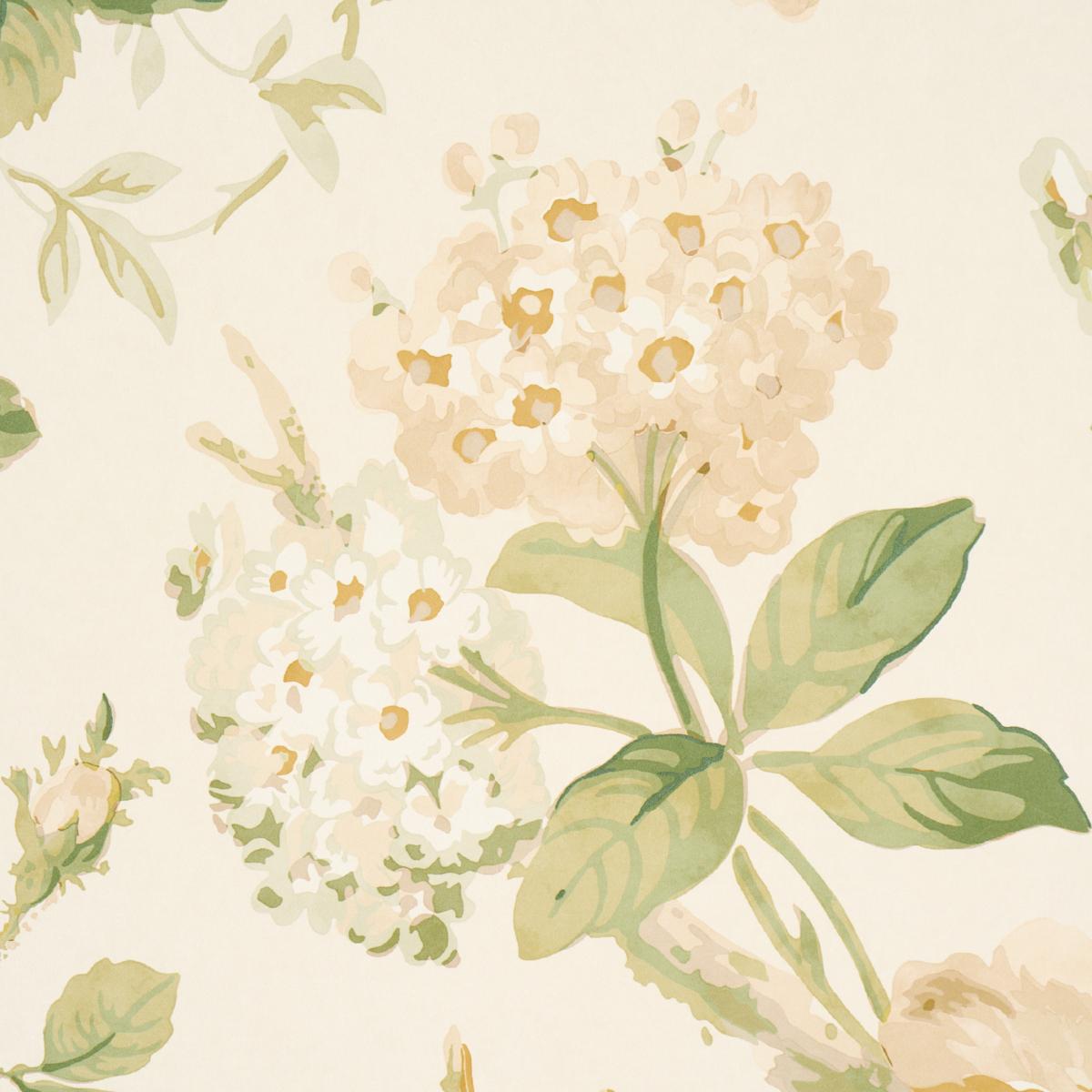 Schumacher Nancy Floral Ivory Wallpaper