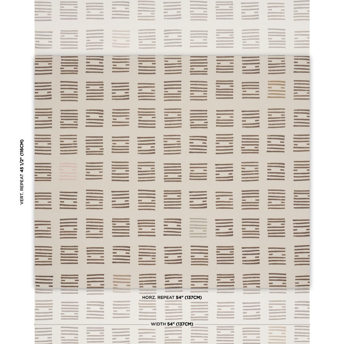 Schumacher Tiasquam Neutral Wallpaper
