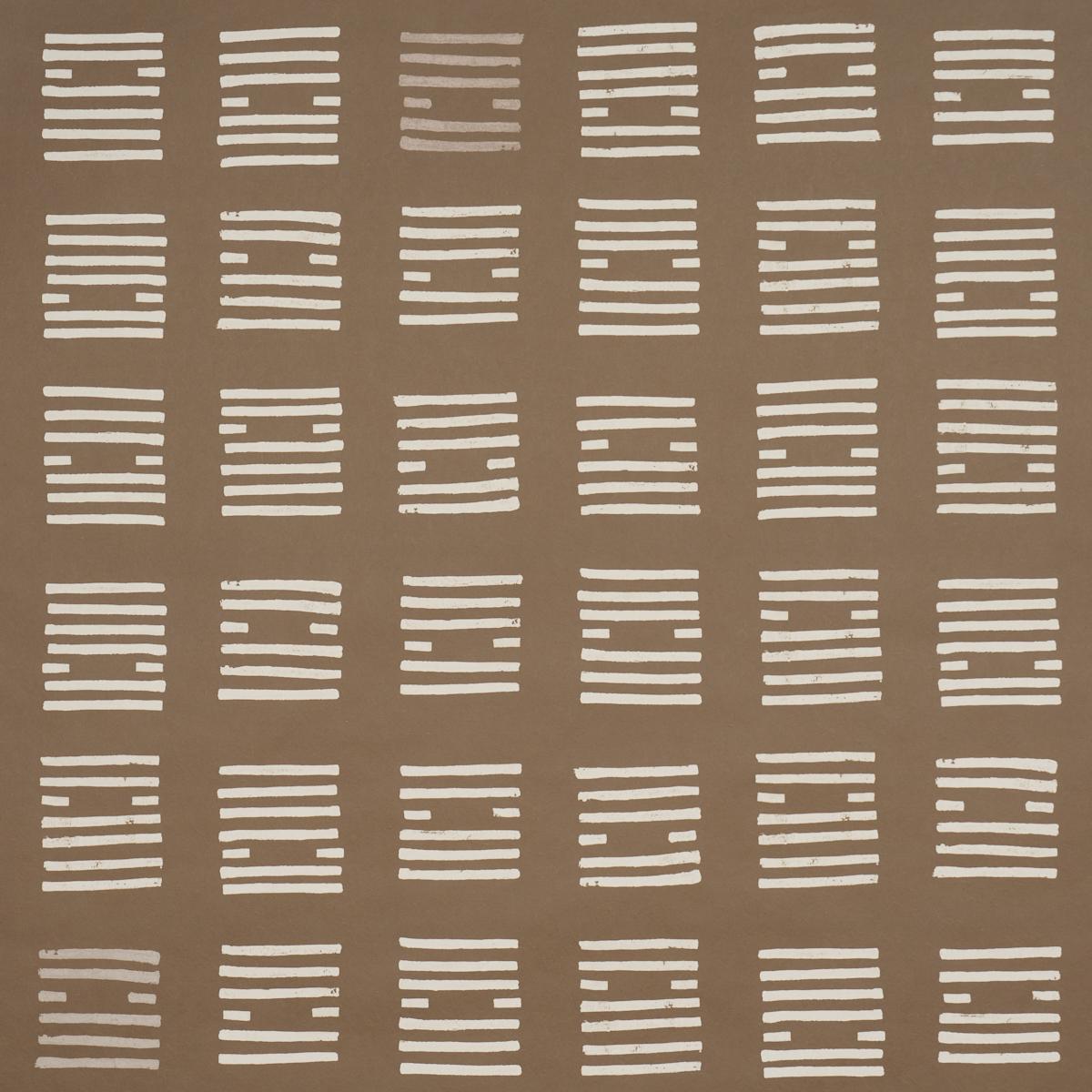 Schumacher Tiasquam Brown Wallpaper
