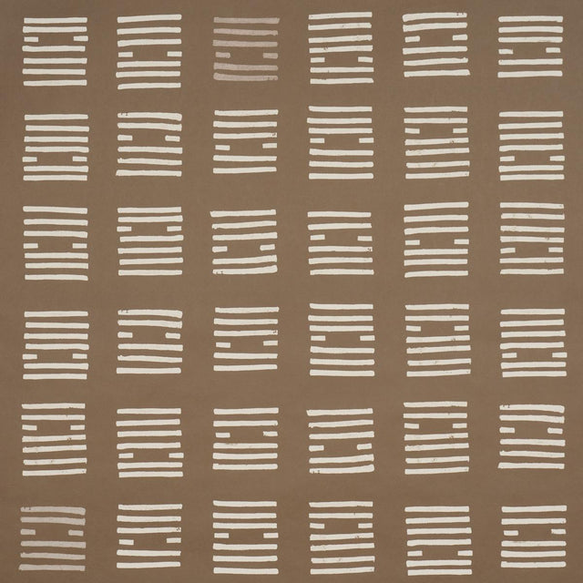 Schumacher Tiasquam Brown Wallpaper
