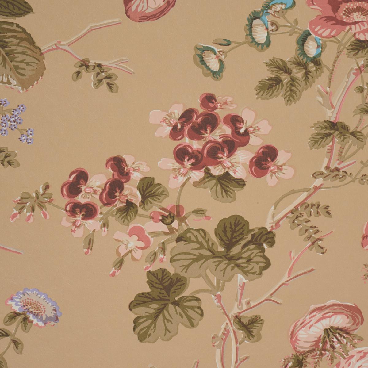 Schumacher Salisbury Tobacco Wallpaper