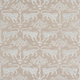 Schumacher Woodland Leopard Sisal Silver Wallpaper
