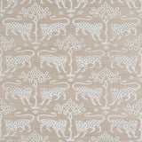Schumacher Woodland Leopard Sisal Silver Wallpaper