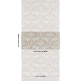 Schumacher Woodland Leopard Sisal Silver Wallpaper